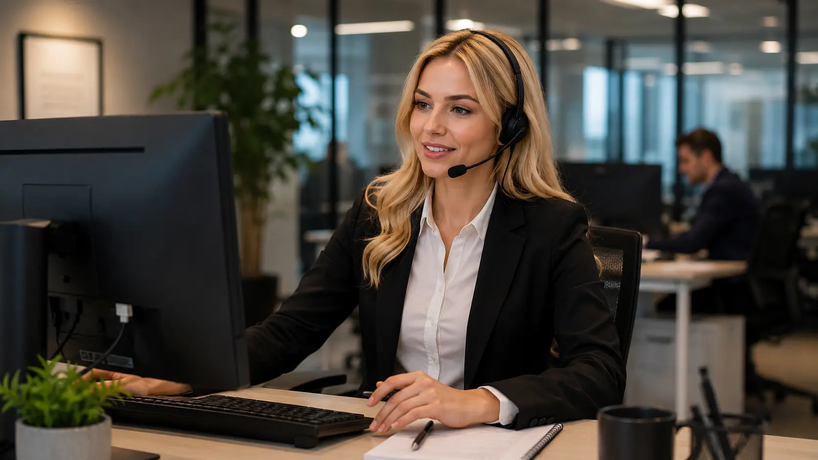 BullionRoutes employee providing client support by phone